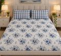 Blue Haven Floral Bedsheet