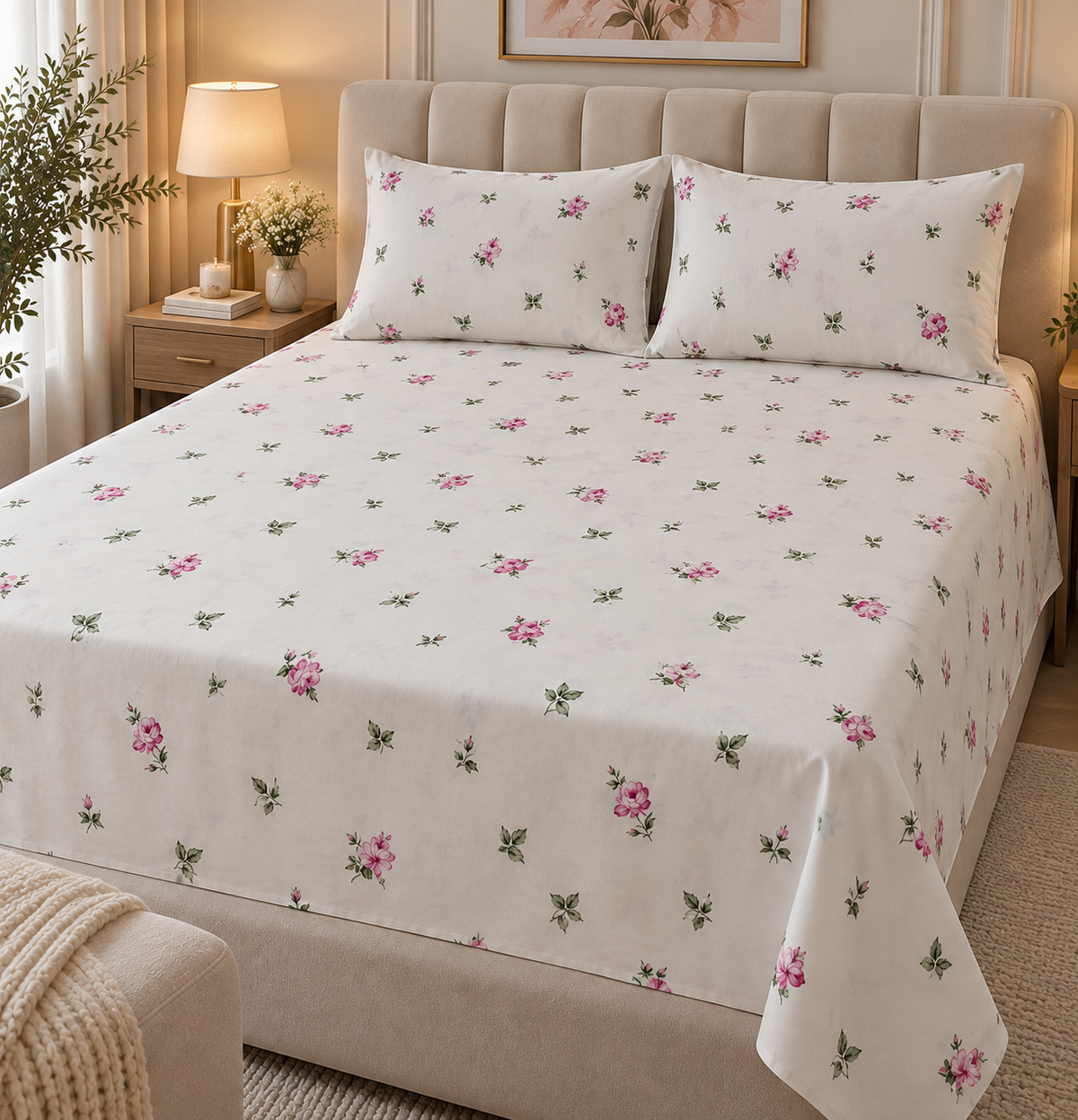Rosé Garden Bedsheet